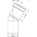 PoloPlast Bogen PKB Polo-Kal NG DN 32 30Grad