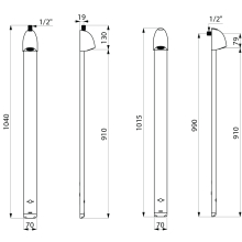 Duschelement SPORTING 2 Batteriebetrieb