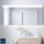 Spiegel ORLEANS 1200 Horizontal Wandspiege, mit LED-leuchte (15+32 W-5700ºK) IP 44 1200 x 700 mm