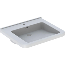 Geberit Waschtisch Renova Comfort unterfhb. m Hahnloch m ÜL 650x550mm weiß