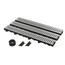 AlcaDrain Garagenset Entwässerungsrinne mit...