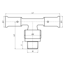 Henco T-AG20x1/2"x20