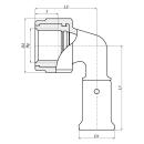 Henco Winkel 90 IG 16x3/8"