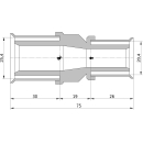 Wavin Tigris K5 Kupplung reduziert, 25mm x 20mm