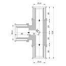 Wavin Tigris K5 T-Stück reduziert, 25mm x 32mm x 25mm