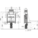 Alcadrain AM119/850 Renovmodul Vorwandinstallationssystem...