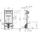 Alcadrain AM101/1120W Vorwandinstallationssystem für...