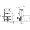 Alcadrain AM101/850W Vorwandinstallationssystem für...