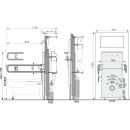 Alcadrain AM101/1500L Vorwandinstallationssystem für...