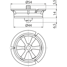 alcadrain P115 Spülstromdrossel
