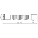 Alcadrain A740 Flexianschluss Metallmutter...