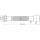 Alcadrain A793 Flexianschluss 6/4" mit Reduktion 5/4"×50/40 Kunststoffmutter