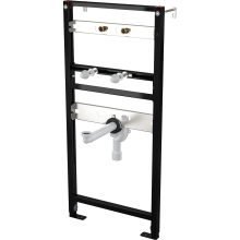 Alcadrain A104AVS/1120 Montagerahmen für Waschbecken und Wasserarmatur mit eingebautem Siphon