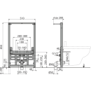 Alcadrain A105/850 Montagerahmen für Bidet