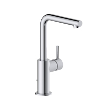Herzbach SIRO WT-Einlochbatterie L-Size Griff seitl. mit Ablauf Chrom