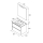 BALTIC Komplett-Set 700 2 Schubladen White Gloss