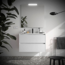 BALTIC Komplett-Set 800 2 Schubladen White Gloss