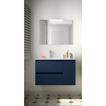 BALTIC Komplett-Set 850 2 Schubladen - Tür rechts Blue Satin
