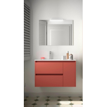 BALTIC Komplett-Set 850 2 Schubladen - Tür rechts Red Satin