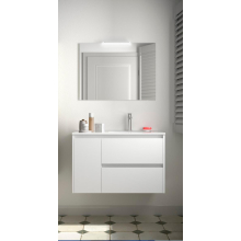 BALTIC Komplett-Set 850 2 Schubladen - Tür links White Gloss