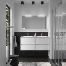 BALTIC Komplett-Set 1200 4 Schubladen White Gloss