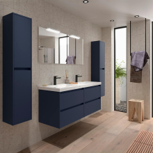BALTIC Komplett-Set 1400 4 Schubladen Blue Satin