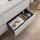BALTIC Unterschrank 600 2 Schubladen + Waschbecken White Satin