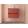 BALTIC Unterschrank 600 2 Schubladen + Waschbecken Red Satin