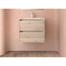 BALTIC Unterschrank 600 2 Schubladen + Waschbecken Nature