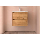 BALTIC Unterschrank 600 2 Schubladen + Waschbecken Eiche...