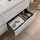 BALTIC Unterschrank 700 2 Schubladen + Waschbecken White Satin