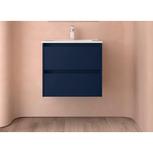BALTIC Unterschrank 700 2 Schubladen + Waschbecken Blue Satin