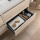 BALTIC Unterschrank 700 2 Schubladen + Waschbecken Nature Satin