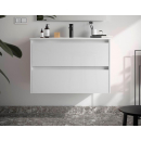 BALTIC Unterschrank 900 2 Schubladen + Waschbecken White...