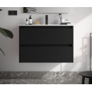 BALTIC Unterschrank 900 2 Schubladen + Waschbecken Black...