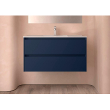 BALTIC Unterschrank 1000 2 Schubladen + Waschbecken Blue Satin