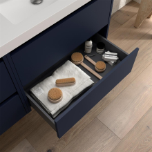 BALTIC Unterschrank 1000 2 Schubladen + Waschbecken Blue Satin