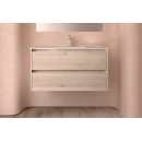BALTIC Unterschrank 1000 2 Schubladen + Waschbecken Nature