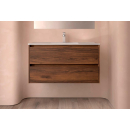 BALTIC Unterschrank 1000 2 Schubladen + Waschbecken Nussbaum