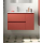 BALTIC Unterschrank 850 2 Schubladen 1 Tür re + Waschbecken Red Satin