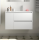 BALTIC Unterschrank 850 2 Schubladen 1 Tür li + Waschbecken White Satin