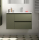 BALTIC Unterschrank 850 2 Schubladen 1 Tür li + Waschbecken Green Satin