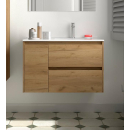 BALTIC Unterschrank 850 2 Schubladen 1 Tür li +...