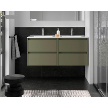 BALTIC Unterschrank 1200 4 Schubladen + Waschbecken Green Satin