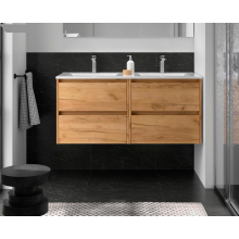 BALTIC Unterschrank 1200 4 Schubladen + Waschbecken Eiche Afrika