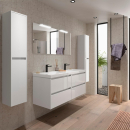 BALTIC Unterschrank 1400 4 Schubladen + Waschbecken White...