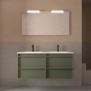 Komplett-Set ATTILA 1200 4 Schubladen GREEN SATIN +...