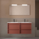 Komplett-Set ATTILA 1200 4 Schubladen RED SATIN +...