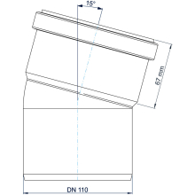 Bogen PKB Polo-Kal NG DN 110 15Grad