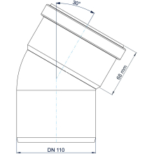 Bogen PKB Polo-Kal NG DN 110 30Grad